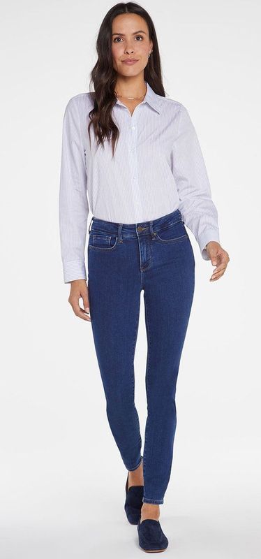 NYDJ Ami Skinny Jeans Mediumblauw Premium Denim
