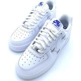 Nike Air Force 1 LX White Metallic Swooshes (Maat 37,5 / US 6,5)