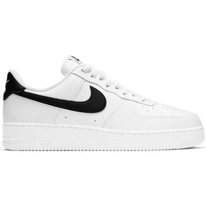 Nike Air Force 1 '07 - Basketbalschoenen - Zwart - Leer - Air Demping
