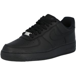 Nike Air Force 1' 07 - Sneakers - Zwart - Leer