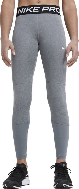 Nike Pro Legging - Carbon Heather - Polyweefsel - Dri-FIT Technologie