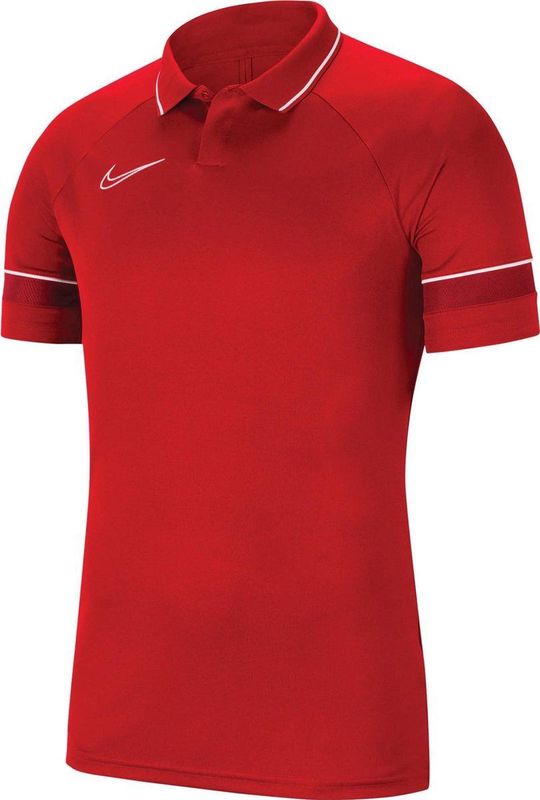 Nike Nike Dri-FIT Academy Sportpolo - Mannen - rood - donkerrood - wit