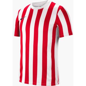 Nike Striped Division IV Shirt Korte Mouw Heren - Wit Rood