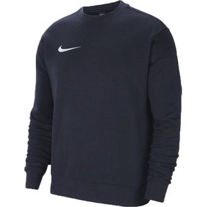 Nike CW6904 Y NK FLC PARK20 CREW Sweatshirt jongens obsidiaan/wit 8-9 jaar