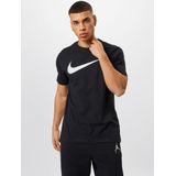 Nike - Sportswear Swoosh - T-shirt - Zwart - Korte Mouw - Heren