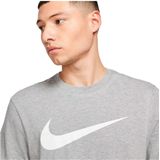 Nike Sportswear Functioneel shirt 'Swoosh'  grijs gemêleerd / wit