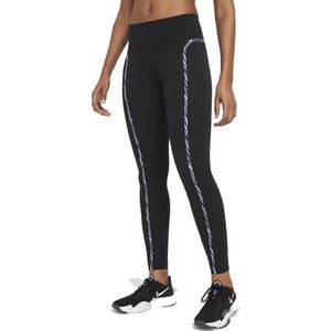 Nike Nike One Luxe Icon Clash Womens L Sportlegging Dames Lang Zwart Xs