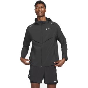 Nike Windrunner Hardloopjack - Kleur: Zwart/Reflectief Zilver