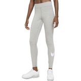 Nike Sportswear Essential Gx Mid Rise Swoosh Dames Legging - Grijs