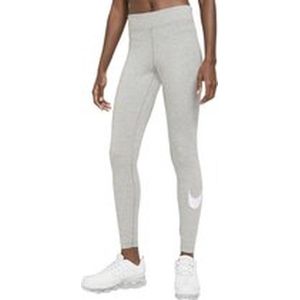 Nike Sportswear Essential Gx Mid Rise Swoosh Dames Legging - Grijs
