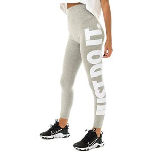 Nike W NSW Essntl Gx HR Lggng JDI Leggings Sport Vrouwen, DK grijs heather/wit