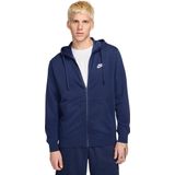Nike - Club - Hoodie - Midnight Navy - Zacht Fleece