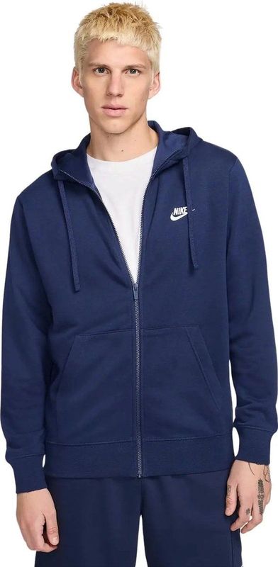Nike - Club - Hoodie - Midnight Navy - Zacht Fleece