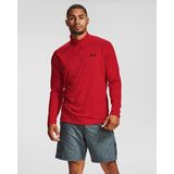 Under Armour UA Tech 2 0 Zip Heren Sportshirt - Rood