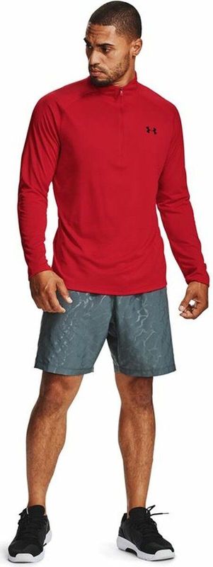 Under Armour UA Tech 2 0 Zip Heren Sportshirt - Rood