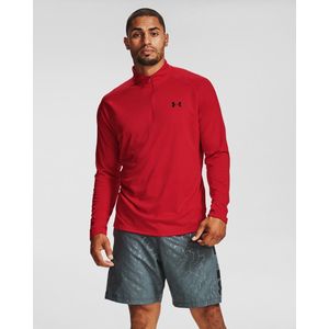 Under Armour UA Tech 2 0 Zip Heren Sportshirt - Rood