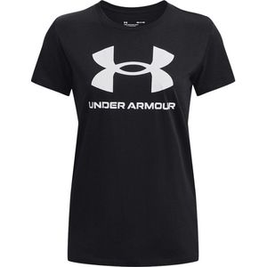 Under armour rival logo ss in de kleur zwart