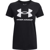 Under armour rival logo ss in de kleur zwart