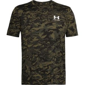 Under Armour T-Shirt UA Kurzarm-Oberteil mit Allover-Logo Black (US LG)