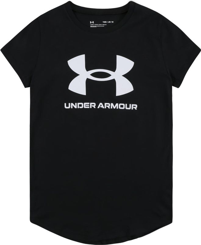 Under Armour - Grafisch T-shirt - Zwart - Katoenmix - Losse Pasvorm
