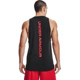 Under Armour Baseline Cotton Tanktop Heren sportshirts rood