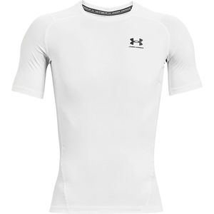 Under Armour UA Heatgear Armour Compressie Short Sleeve Heren Sportshirt Wit