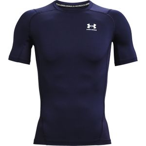 Under Armour UA Heatgear Armour Compressie Short Sleeve Heren Sportshirt - Navy