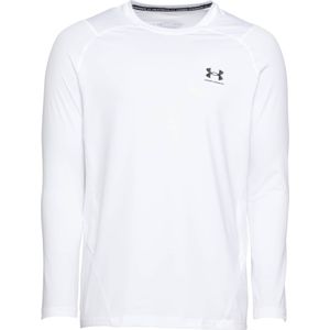 Under Armour - UA HG Armour Fitted LS Shirt - Ademend Shirt - Zwart - Polyester/Elastaan