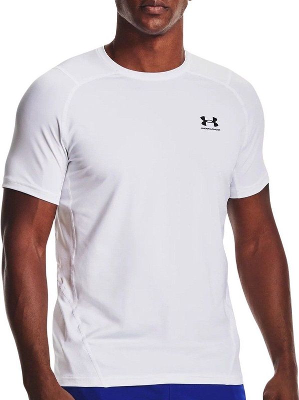 Under Armour T-Shirt HeatGear Armour Enganliegendes Kurzarm-Oberteil White (US LG)