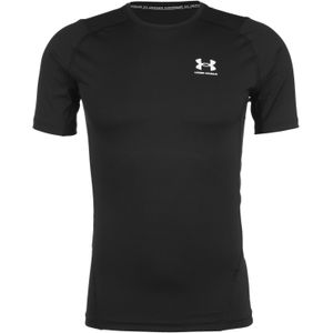 Under Armour UA Heatgear Armour Compressie Short Sleeve Heren Sportshirt - Zwart