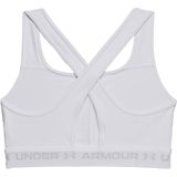 Under armour crossback mid bra in de kleur wit.