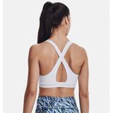Under armour crossback mid bra in de kleur wit.