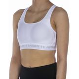 Under armour crossback mid bra in de kleur wit.