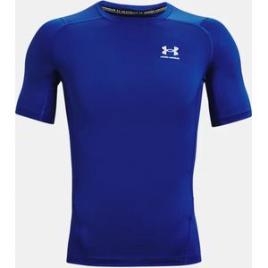 Under Armour UA Heatgear Armour Compressie Short Sleeve Heren Sportshirt - Blauw