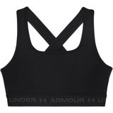 Under Armour - Armour Mid Crossback - Sportbeha - Zwart - Polyester/Elasthaan