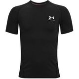 Under Armour HG Armor SS Zwart Jongens