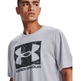 Under Armour - Camo Box Logo - T-Shirt - Lichtgrijs Gemeleerd - Korte Mouwen