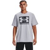 Under Armour - Camo Box Logo - T-Shirt - Lichtgrijs Gemeleerd - Korte Mouwen