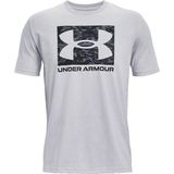 Under Armour - Camo Box Logo - T-Shirt - Lichtgrijs Gemeleerd - Korte Mouwen