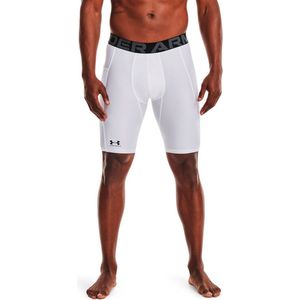 Under Armour Heatgear Compressie Lange Short Wit / Regular Man