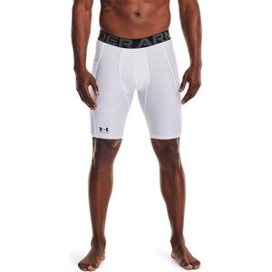 Under Armour Heatgear Compressie Lange Short Wit / Regular Man