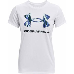 Dames-T-Shirt met Korte Mouwen Under Armour Graphic Wit Maat M