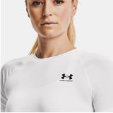 Under Armour UA HG Heatgear Authentics compressie Short Sleeve Dames Sportshirt - Wit