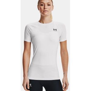 Under Armour UA HG Heatgear Authentics compressie Short Sleeve Dames Sportshirt - Wit