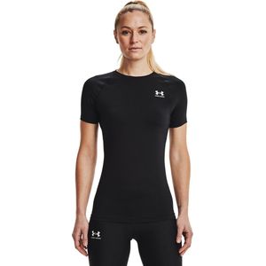 Under Armour UA HG Heatgear Authentics compressie Short Sleeve Dames Sportshirt Zwart