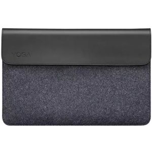 Lenovo Yoga Sleeve for 15 Inch Notebooks and Detachable Laptops Leather and Wool Felt, Black