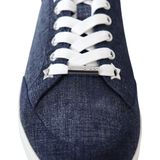 Jimmy Choo - Miami odps - Sneakers - Blauw - Denim Printed Suede