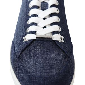 Jimmy Choo - Miami odps - Sneakers - Blauw - Denim Printed Suede