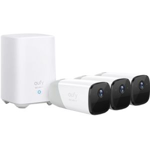 Eufy eufyCam 2 Pro 3-Cam Kit IP-beveiligingscamera voor buiten Rits Muur