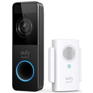 Eufy 1080P Draadloze Video Deurbel Inclusief Chime Accu Zwart